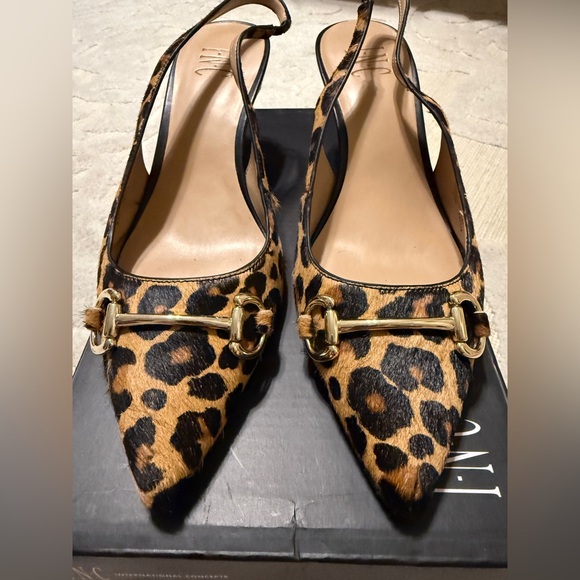 INC International Concepts Shoes - INC International Concepts Animal Print Slingback Heels,  8.5